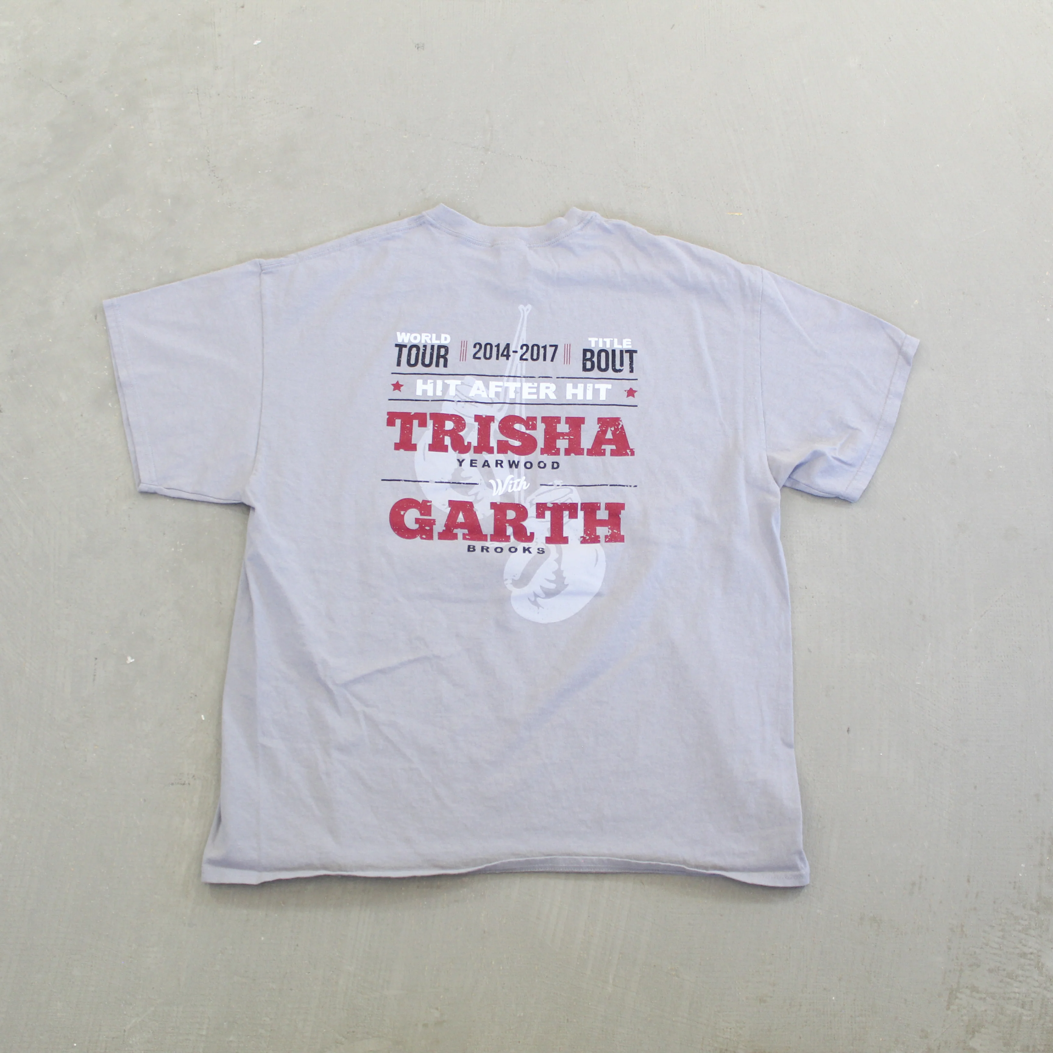 F- Trisha Yearwood Hit After Hit World Tour w/ Garth Brooks Country Music Tee - Image 3