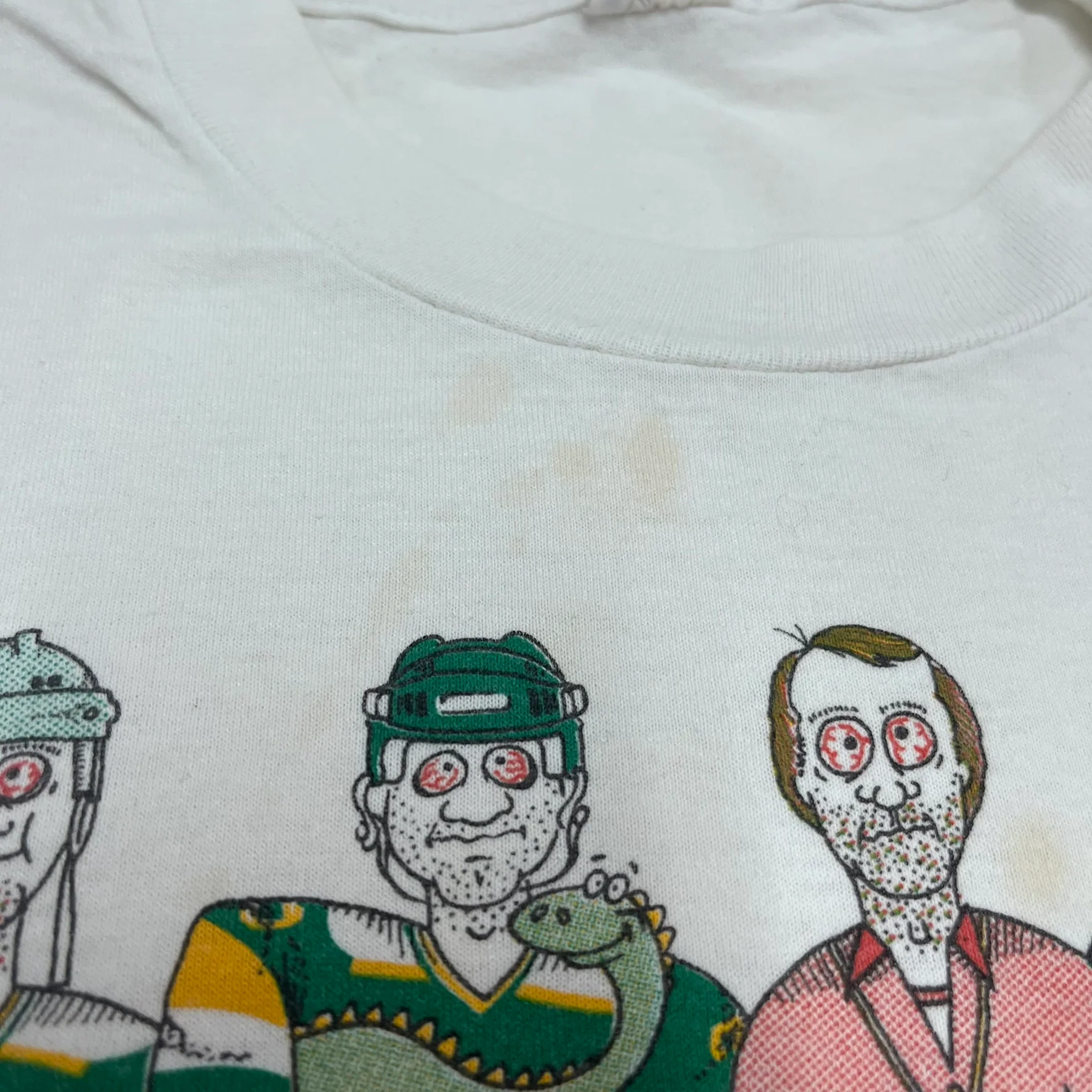 F- Vintage 1987 Minnesota No Stars NHL Parody Single Stitch Tee - Image 4