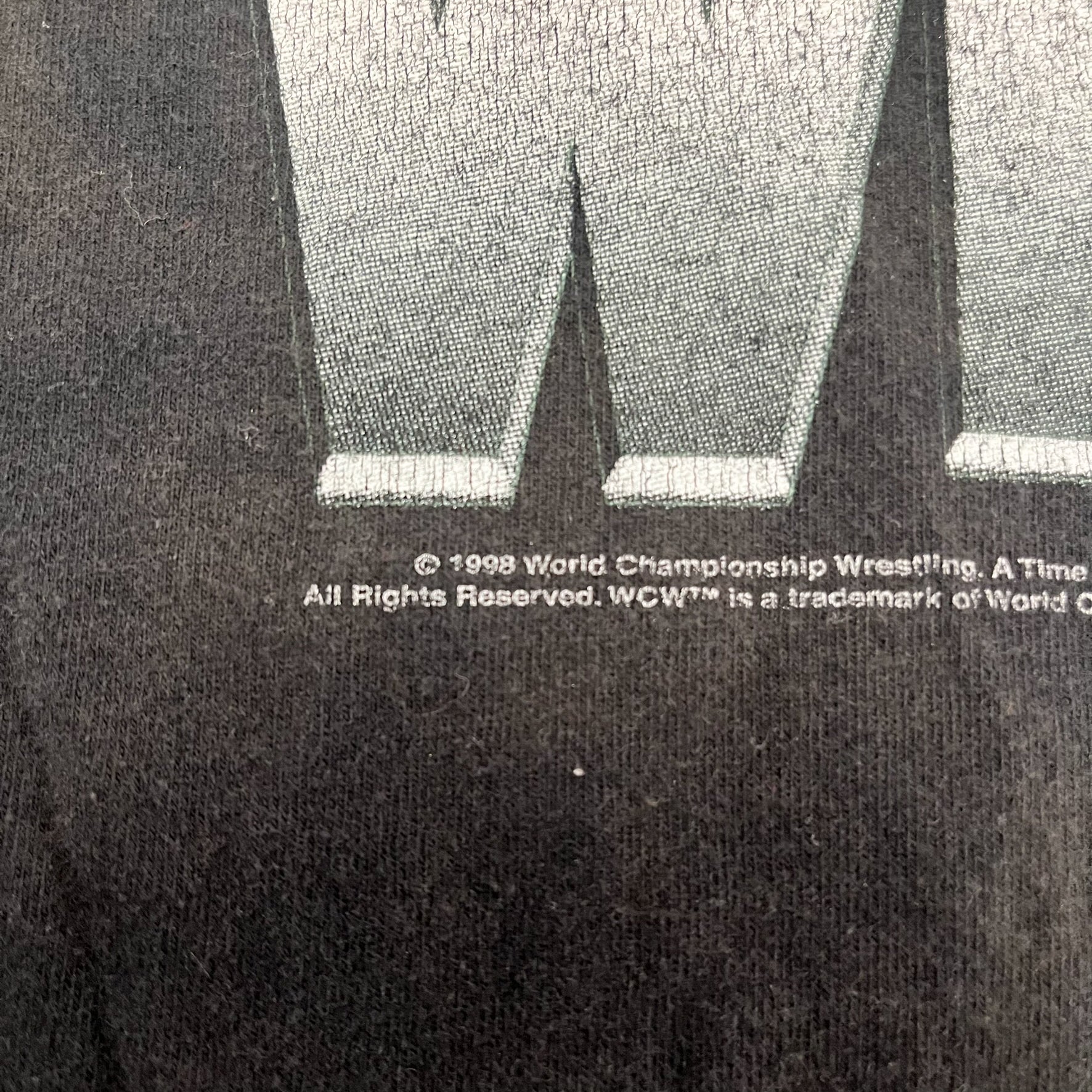 F- Vintage 1998 WCW Liquid Blue Goldberg Heavy Weight Champion Who's Next Tee - Image 5