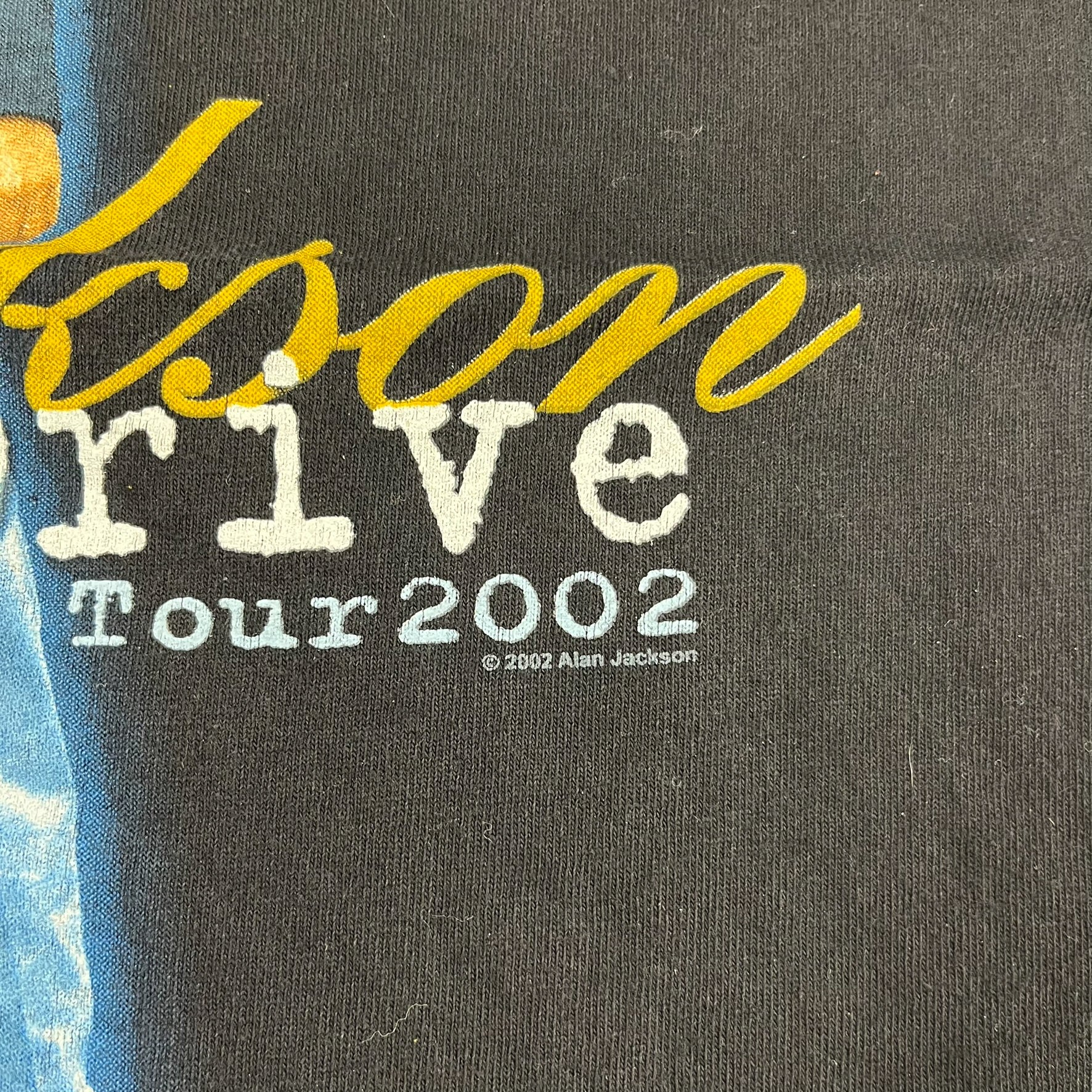 F- Vintage 2002 Alan Jackson Drive Tour Picture Tee - Image 5