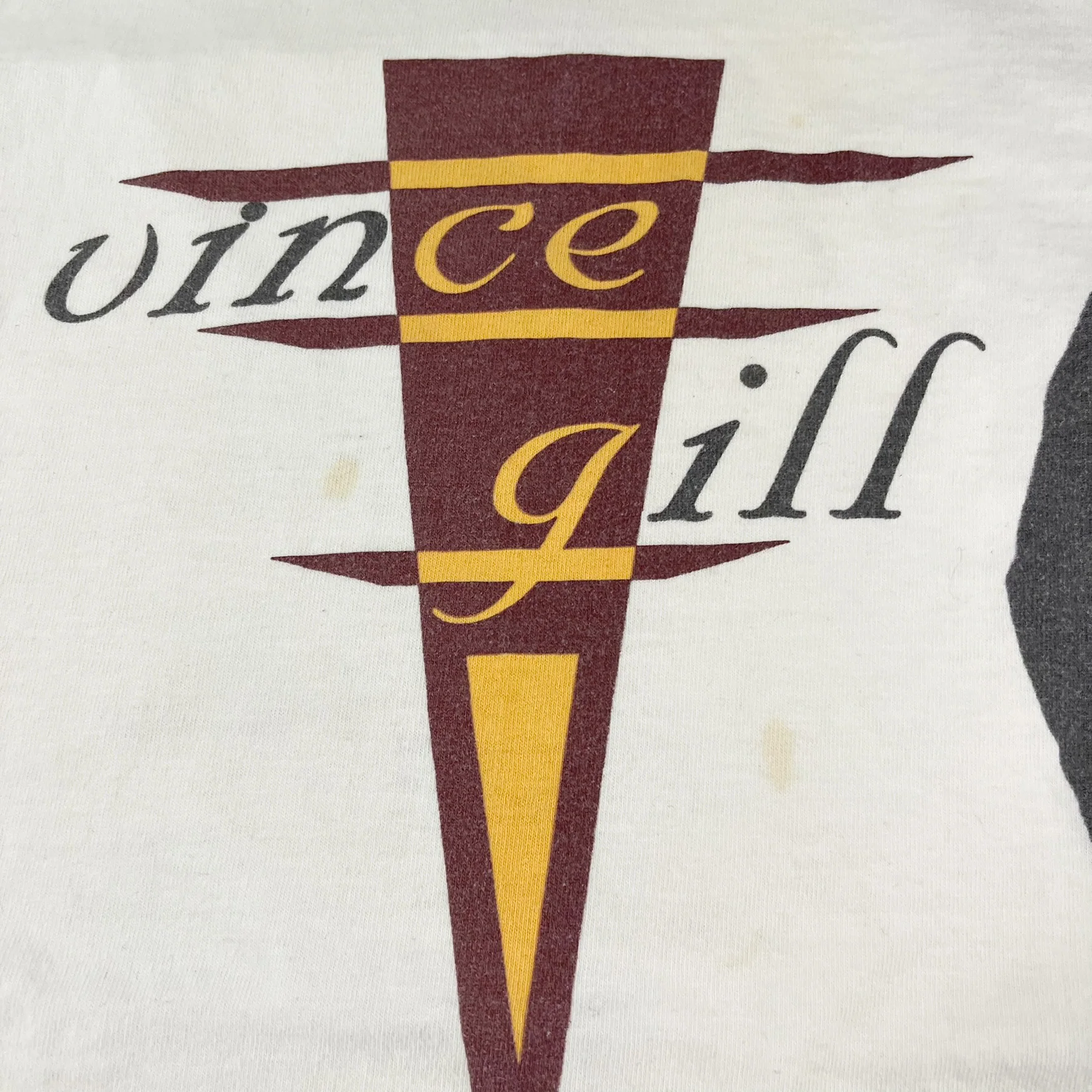 F- Vintage 97' Vince Gill Picture Tour Single Stitch Tee - Image 9