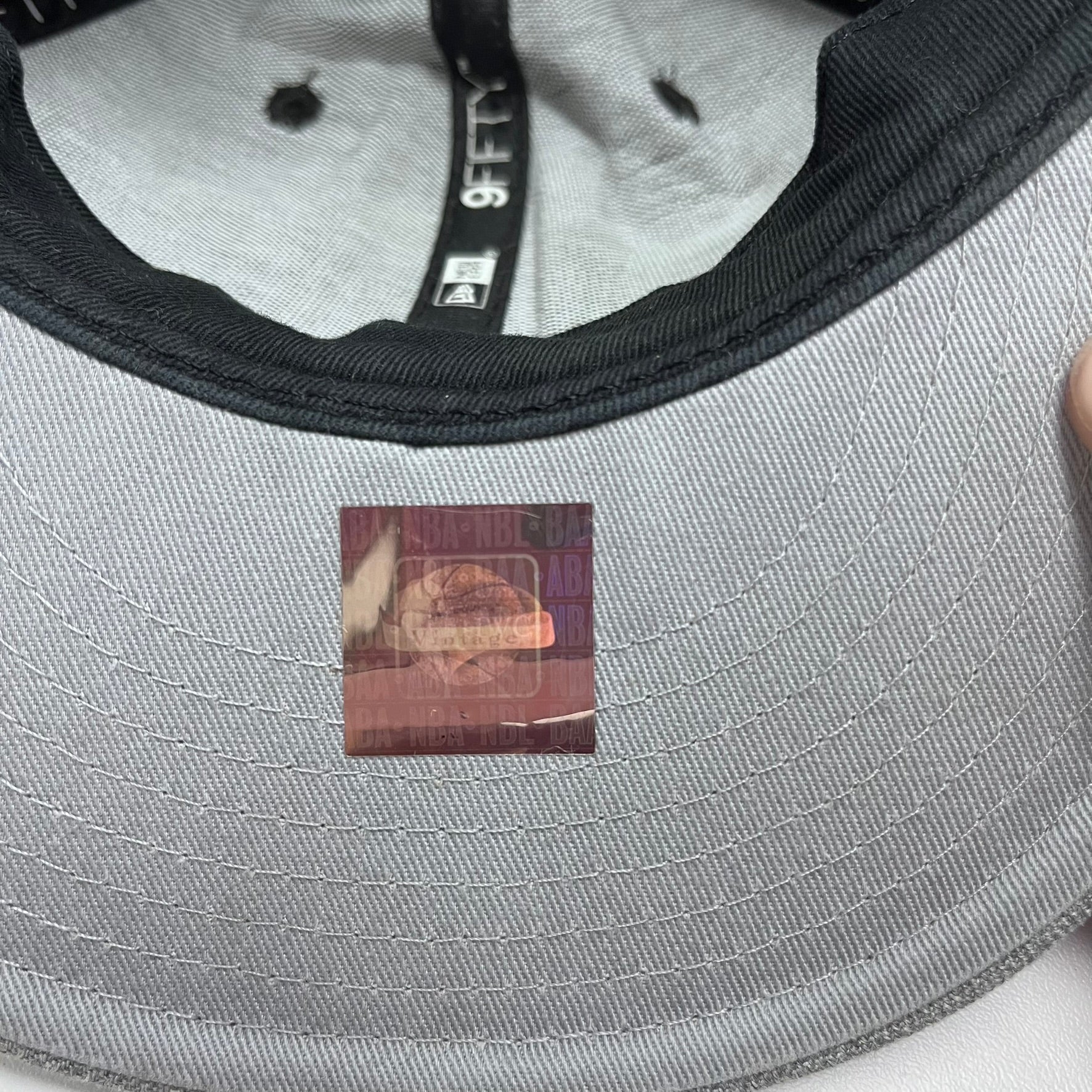 F- Vintage Boston Celtics NBA Mitchell & Ness Text Snapback Hat - Image 4