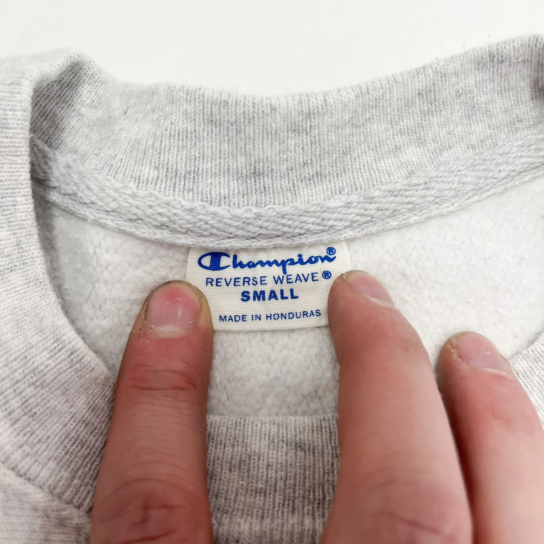 F- Vintage Champion Reverse Weave Wofford College Text Crewneck - Image 3