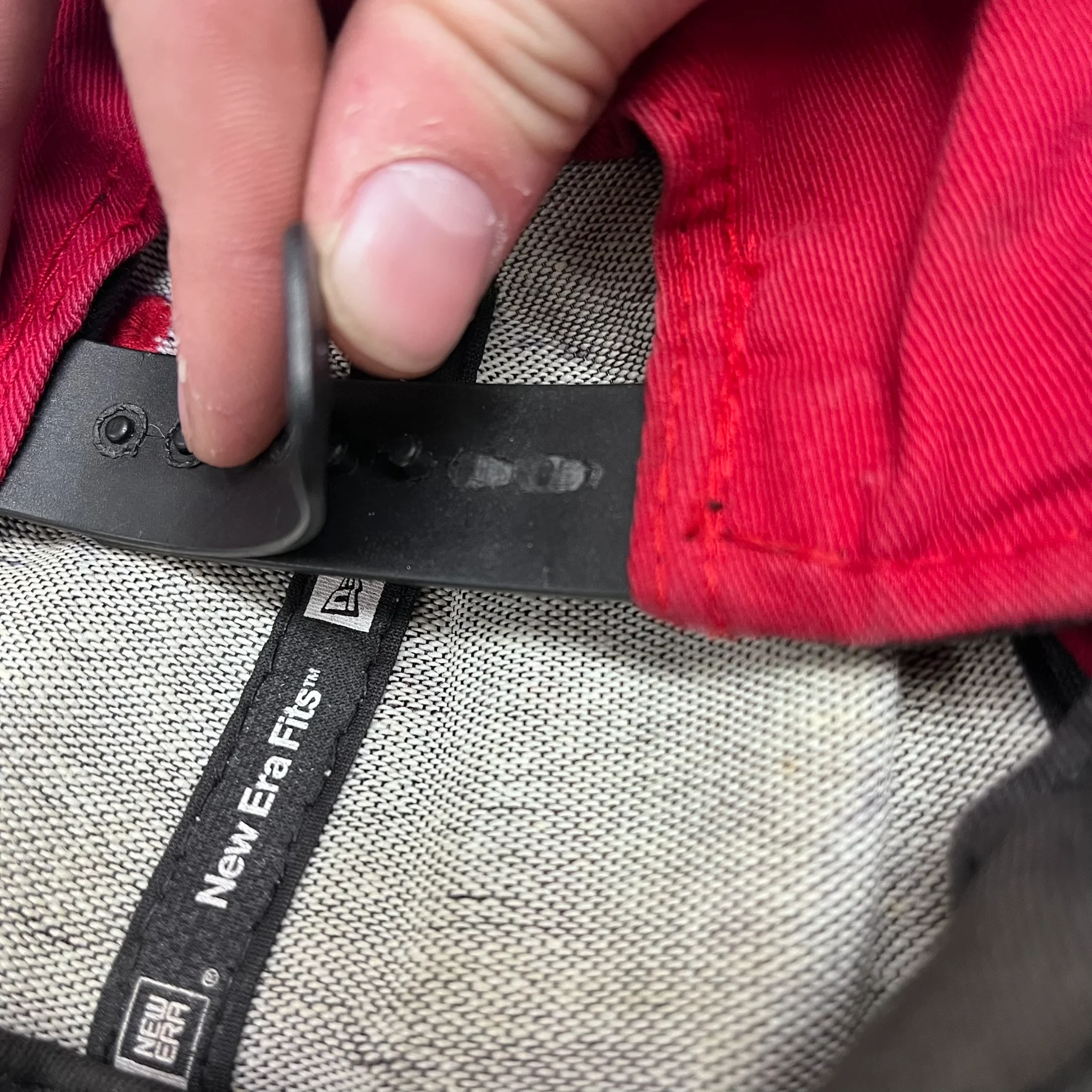 F- Vintage Chicago Bulls NBA New Era Text & Logo Snapback Hat - Image 5