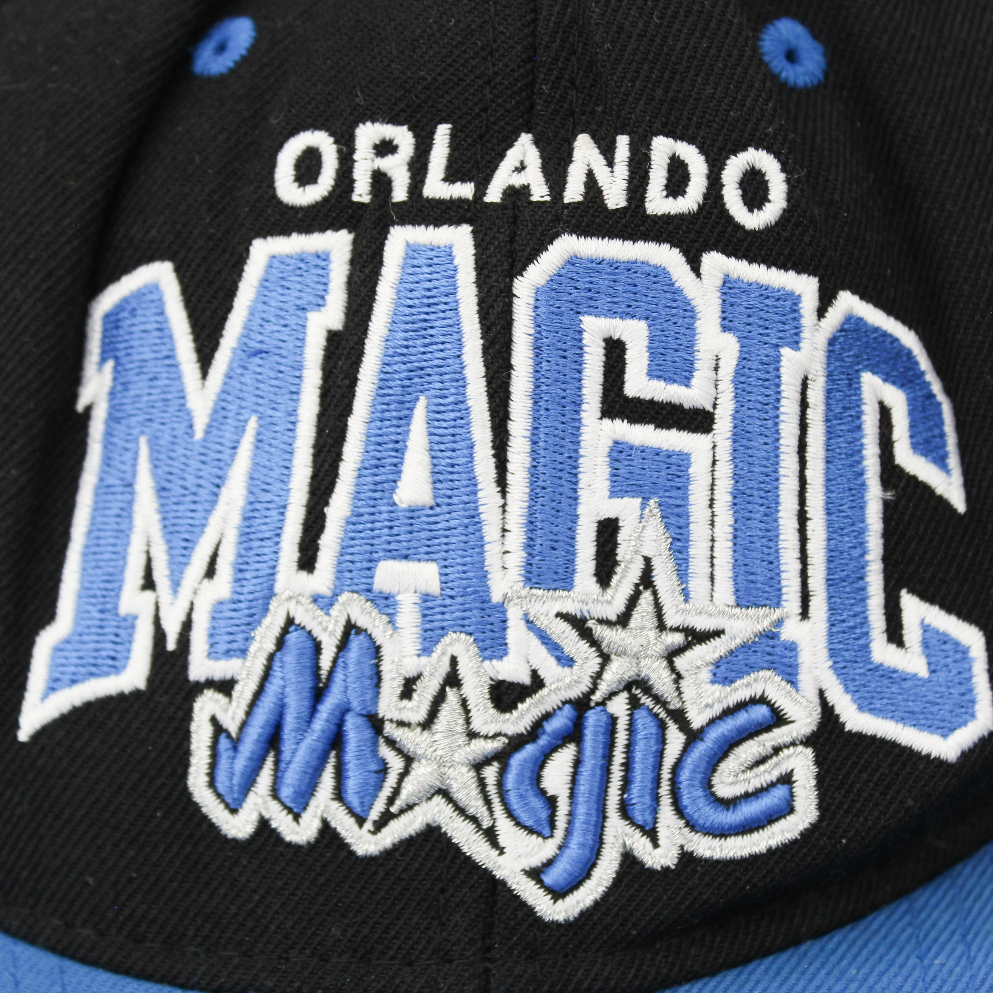 F- Vintage Orlando Magic NBA Mitchell & Ness Old Logo Snapback Hat - Image 3