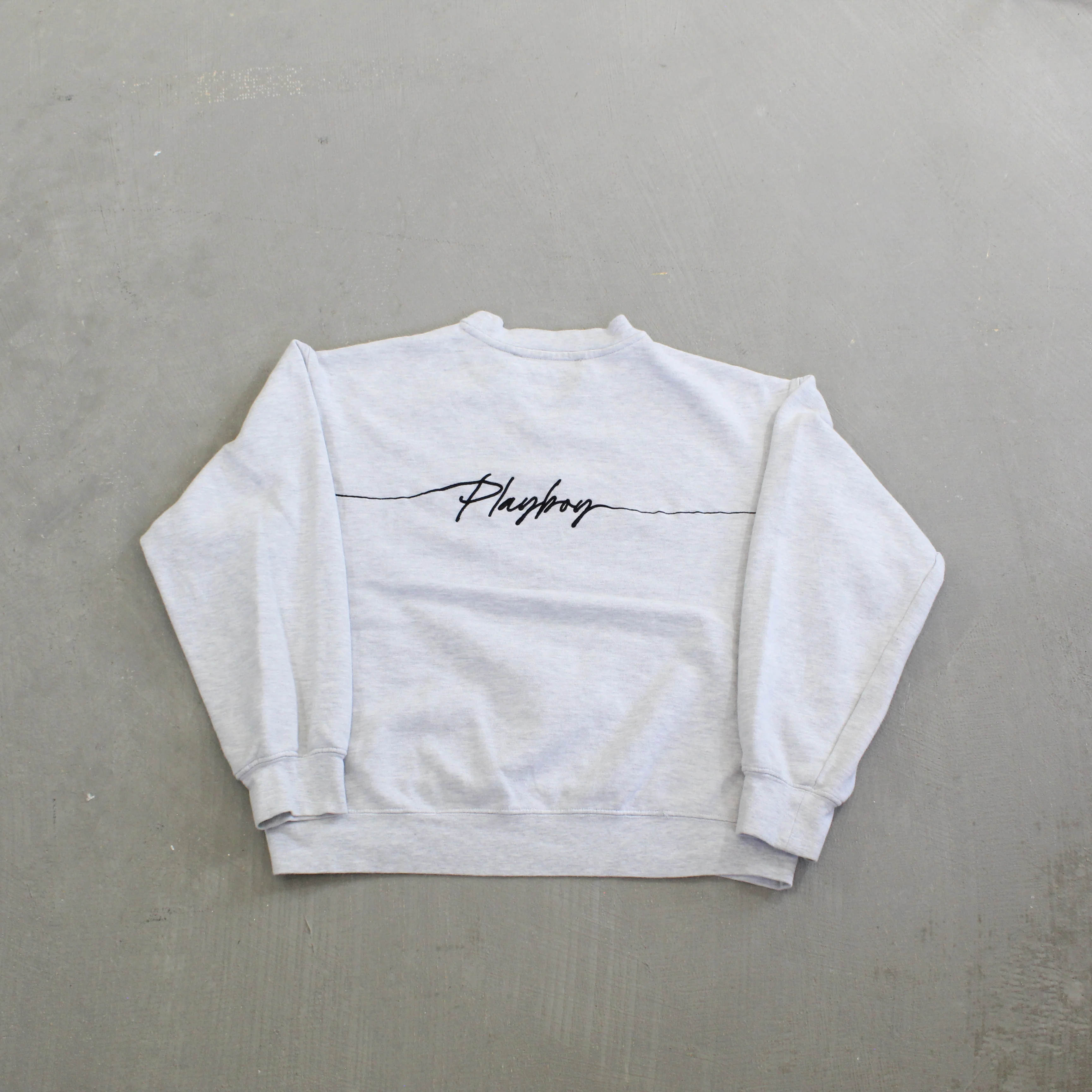 F- Vintage Playboy Golf Embroidered Text Crewneck - Image 3