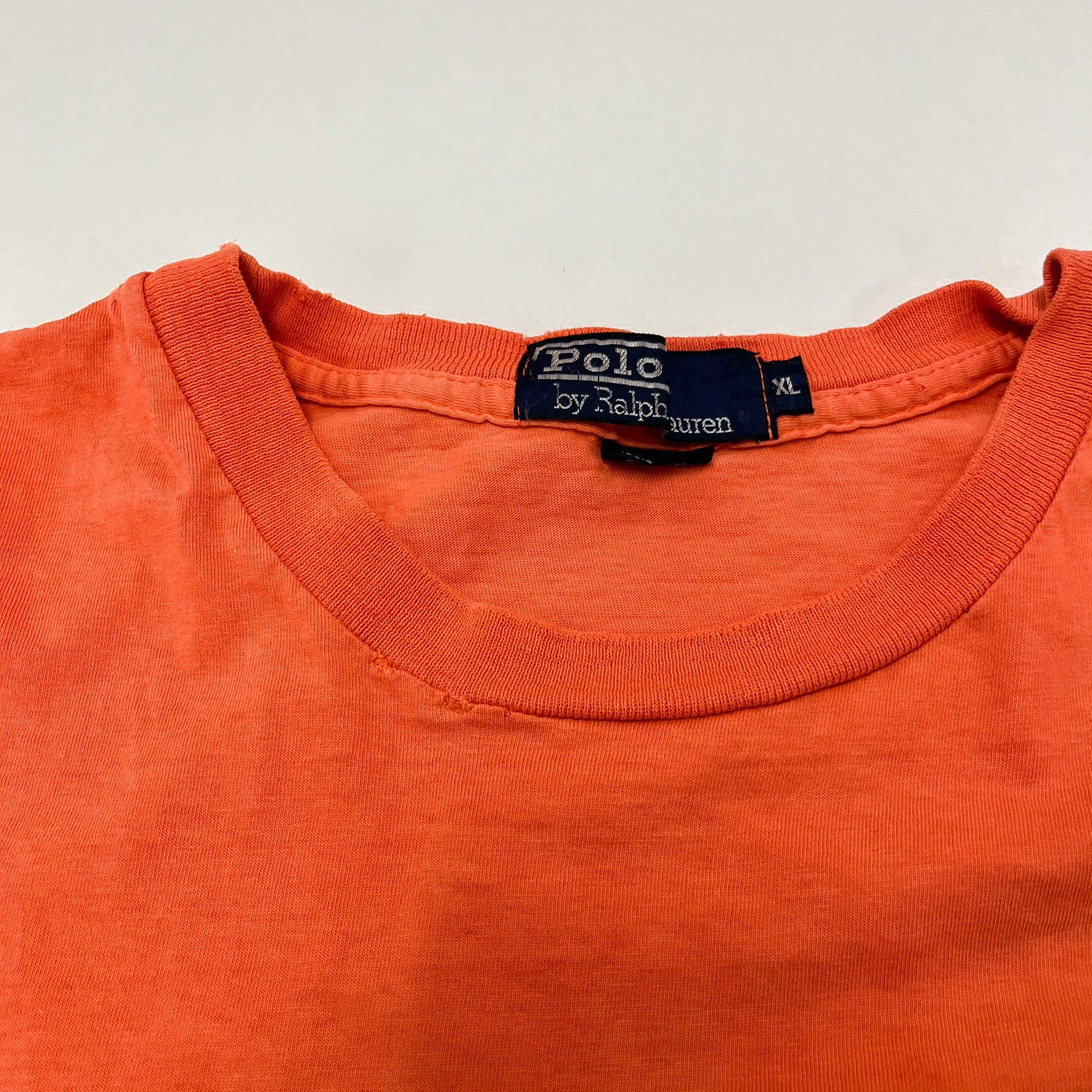 F- Vintage Polo Ralph Lauren Pocket Single Stitch Tee - Image 5