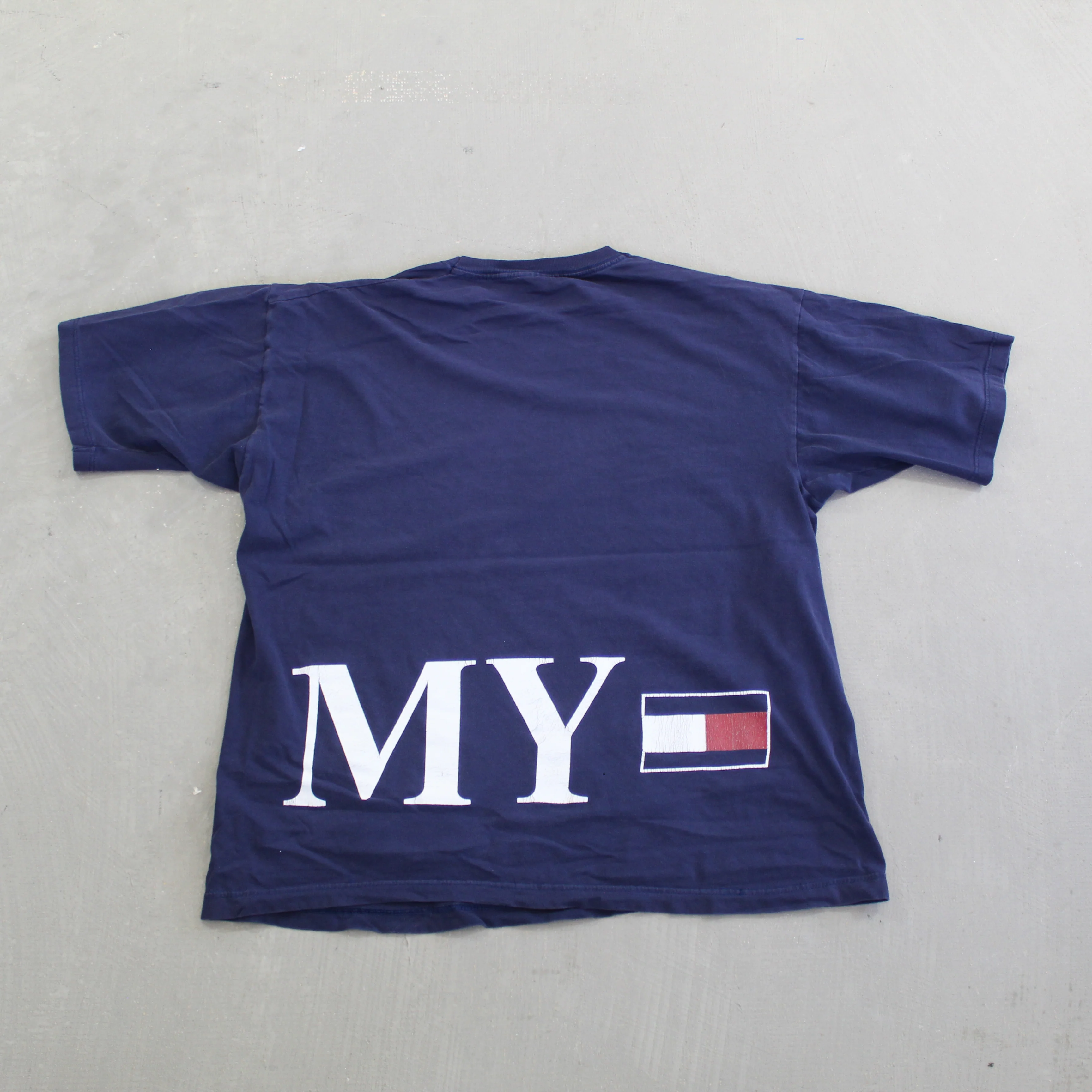 F- Vintage Tommy Hilfiger Real American Text Tee - Image 3
