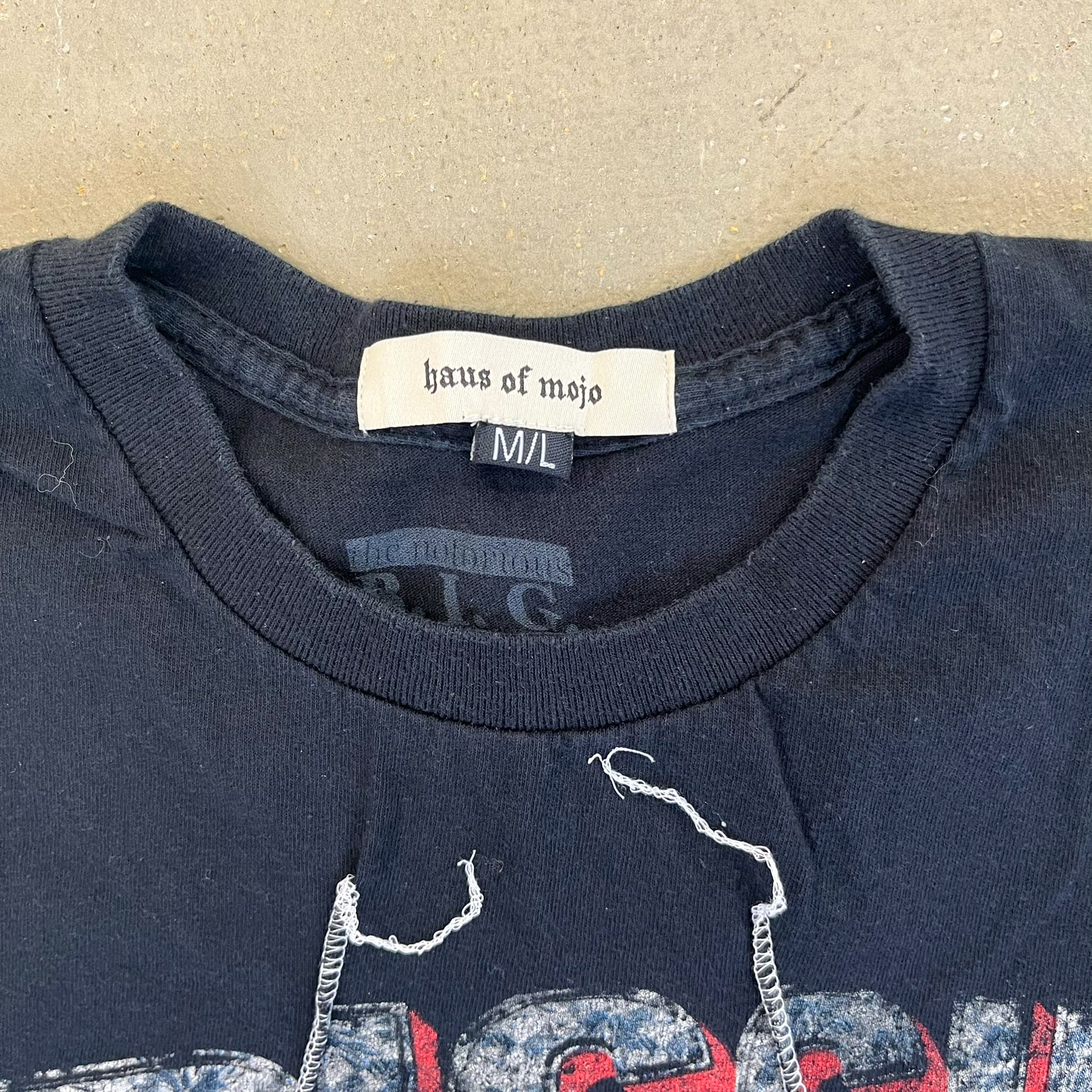 F- HOM Biggie Smalls Reworked Dbl Stitch Crop Top - Image 3