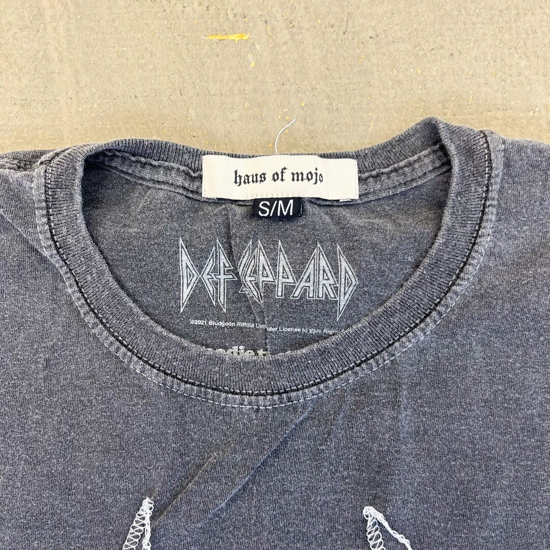 F- HOM Def Leppard Reworked Dbl Stitch Crop Top - Image 3