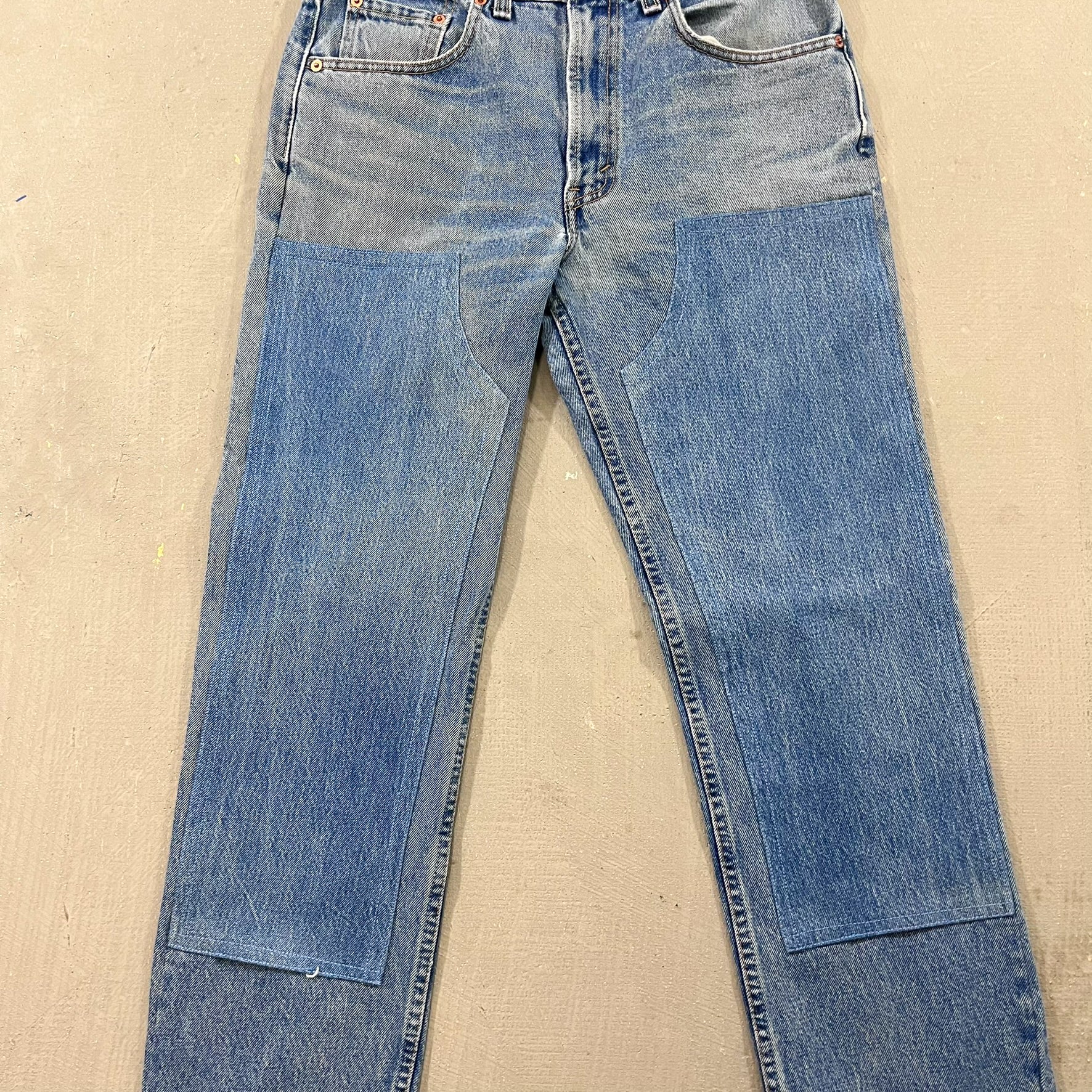 F- HOM Double Knees Levi's 501 Reworked Custom Jeans - Image 3