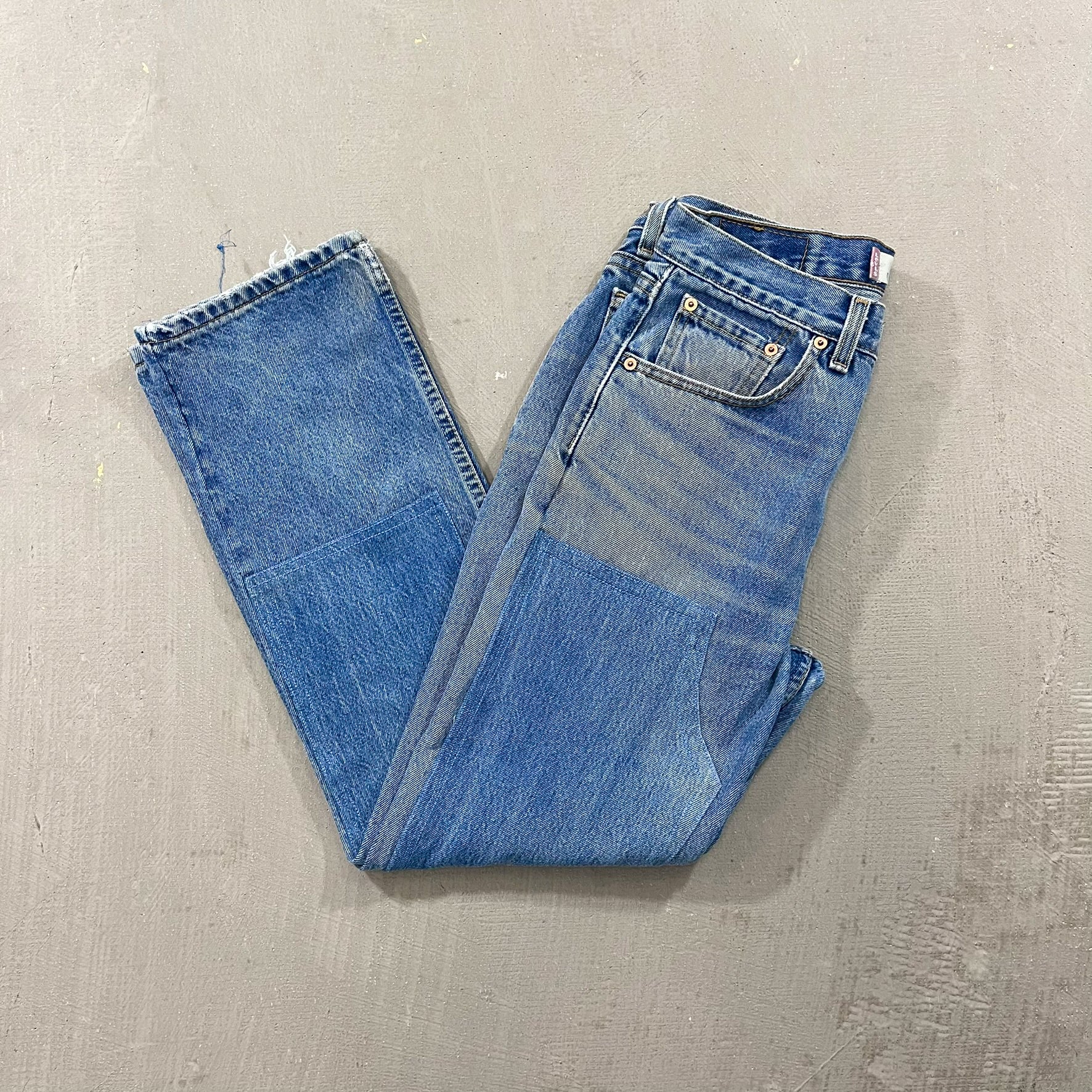 F- HOM Double Knees Levi's 501 Reworked Custom Jeans - Image 7