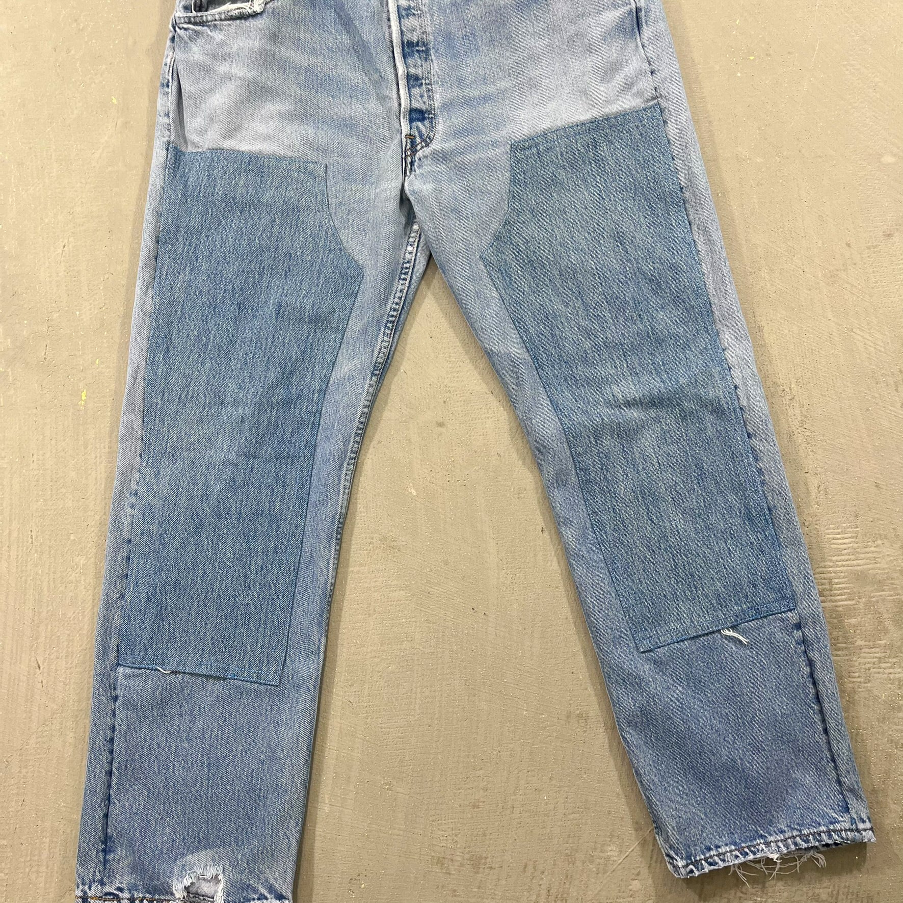 F- HOM Double Knees Levi's 501 Reworked Custom Jeans - Image 5
