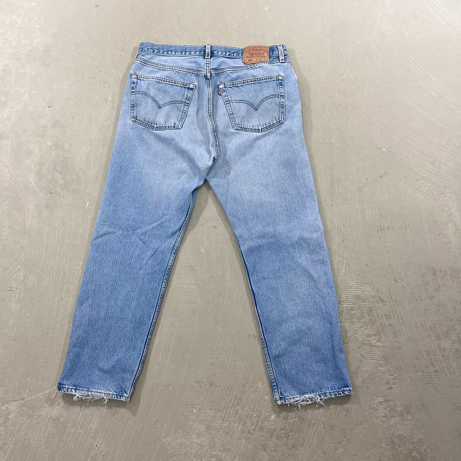F- HOM Double Knees Levi's 501 Reworked Custom Jeans - Image 6