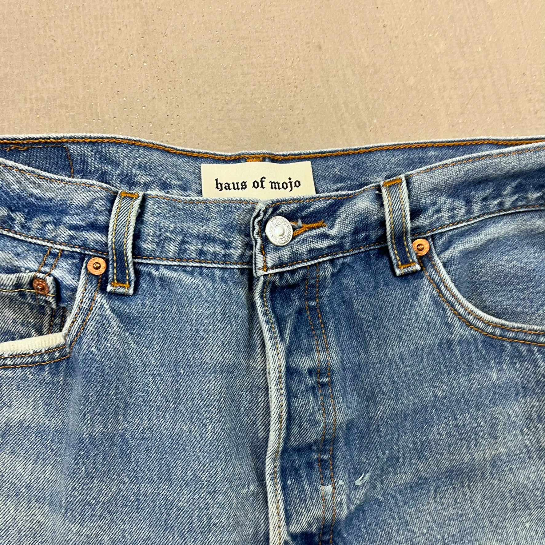 F- HOM Double Knees Levi's 501 XX Reworked Custom Jeans - Image 4