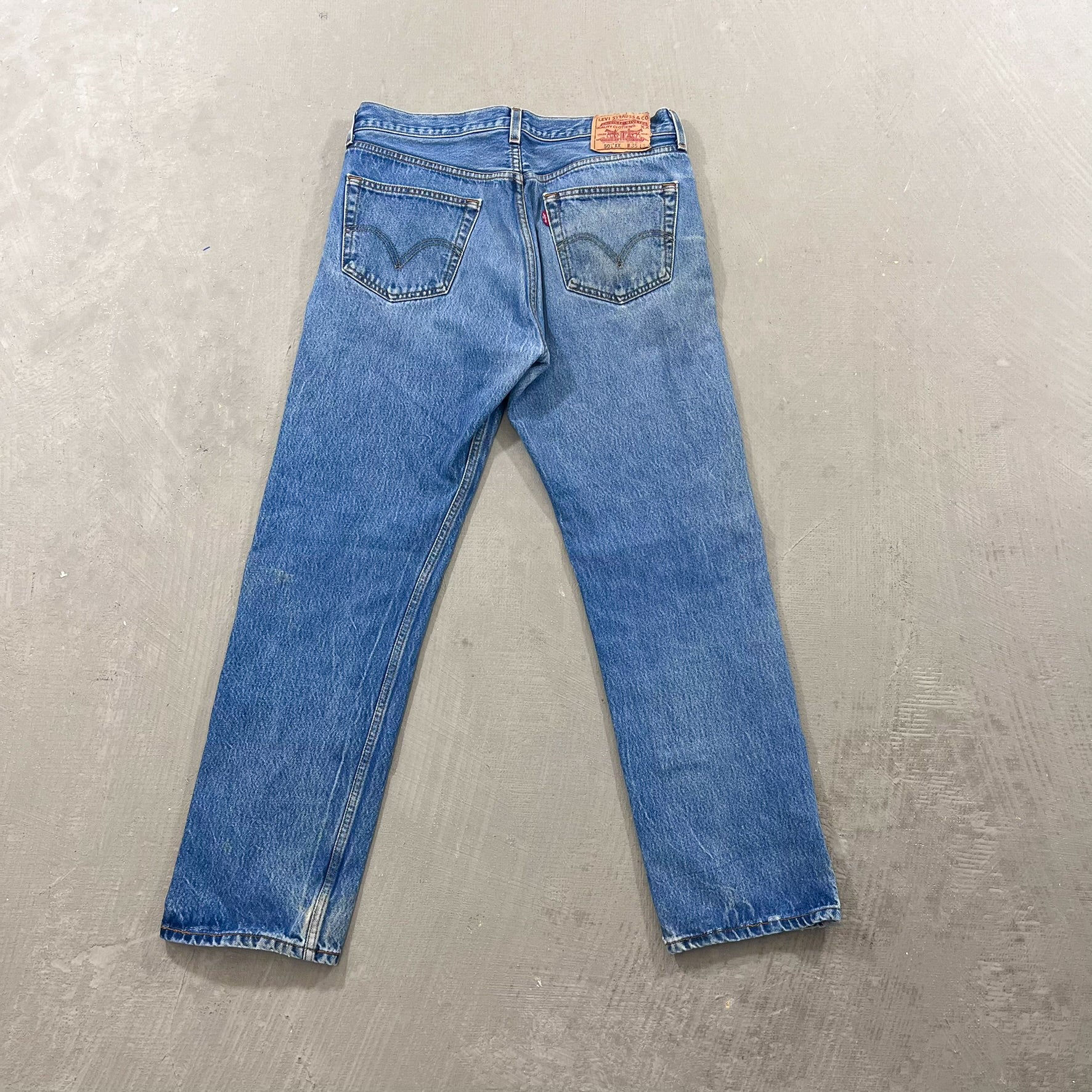 F- HOM Double Knees Levi's 501 XX Reworked Custom Jeans - Image 8