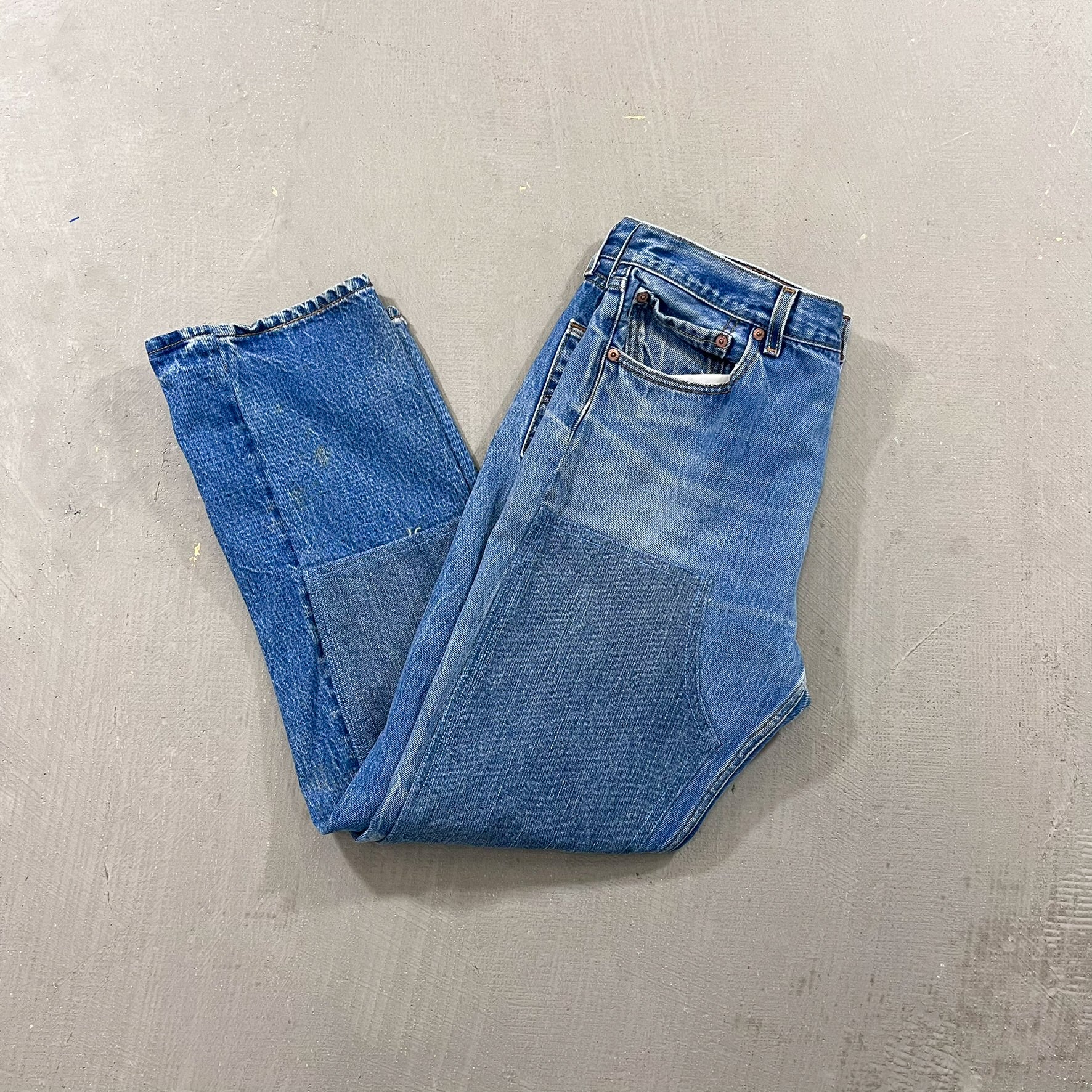 F- HOM Double Knees Levi's 501 XX Reworked Custom Jeans - Image 9