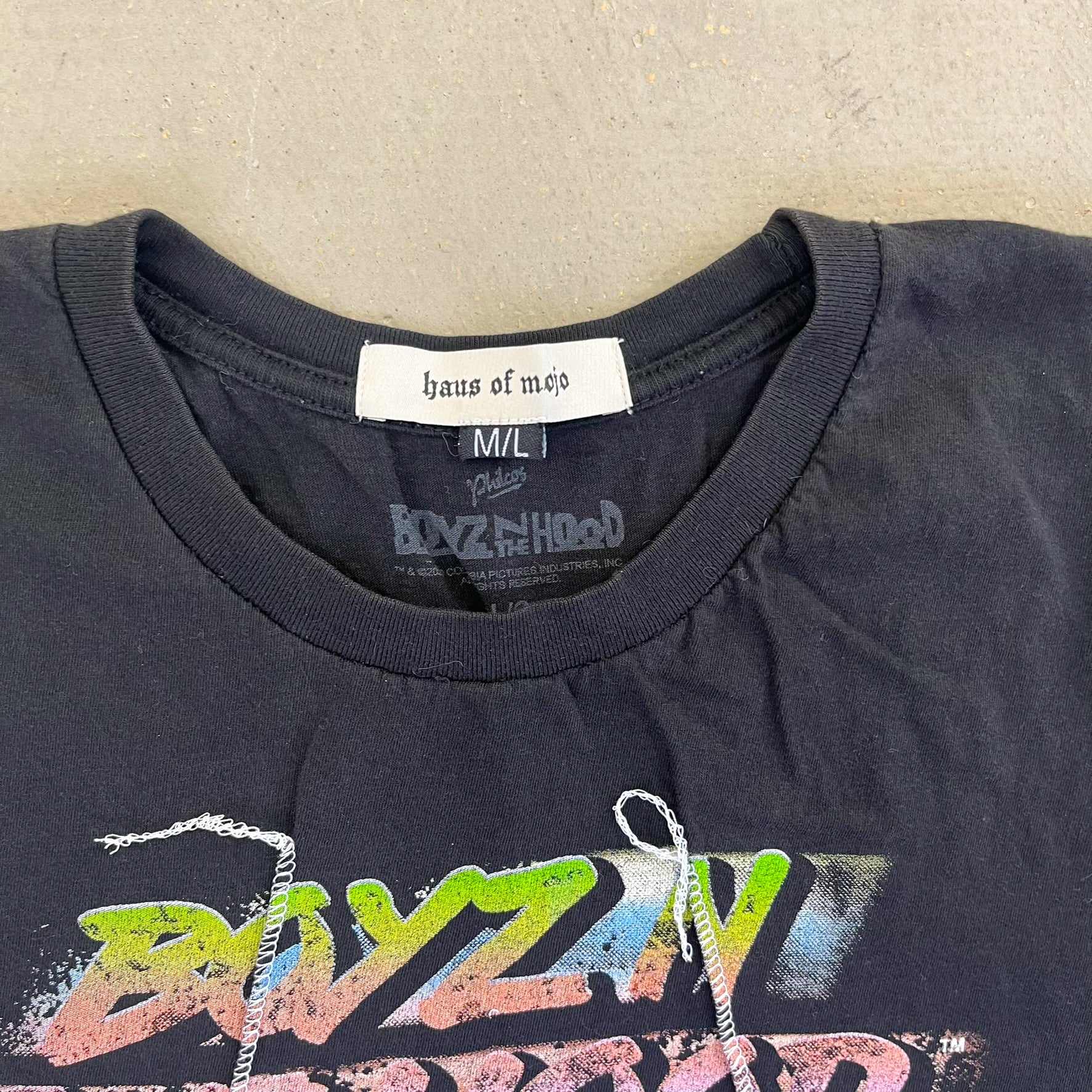 F- HOM Ice Cube Reworked Dbl Stitch Crop Top - Image 3