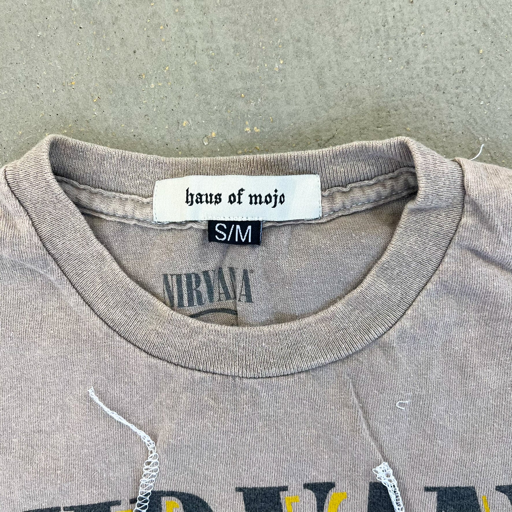 F- HOM Nirvana Smiley Face Reworked Dbl Stitch Tee - Image 3