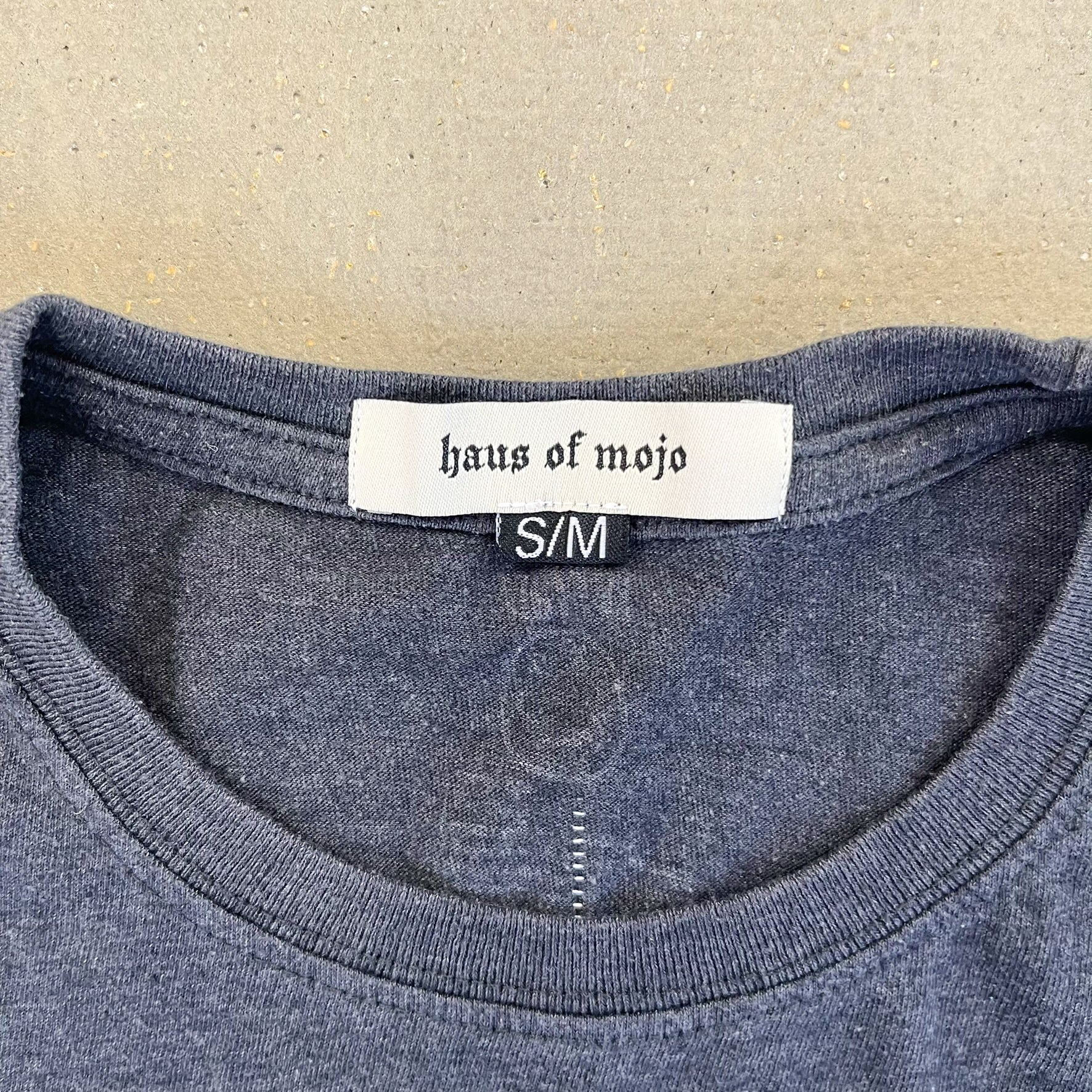 F- HOM Nirvana Smiley Face Tie Dye Reworked Double Stitch Crop Top - Image 3