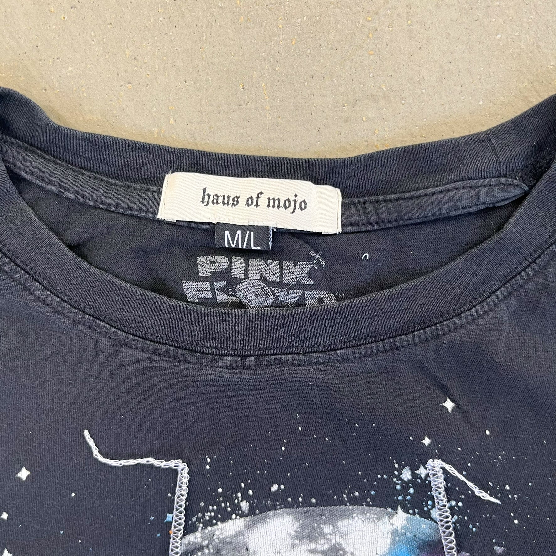 F- HOM Pink Floyd Reworked Dbl Stitch Crop Top - Image 3