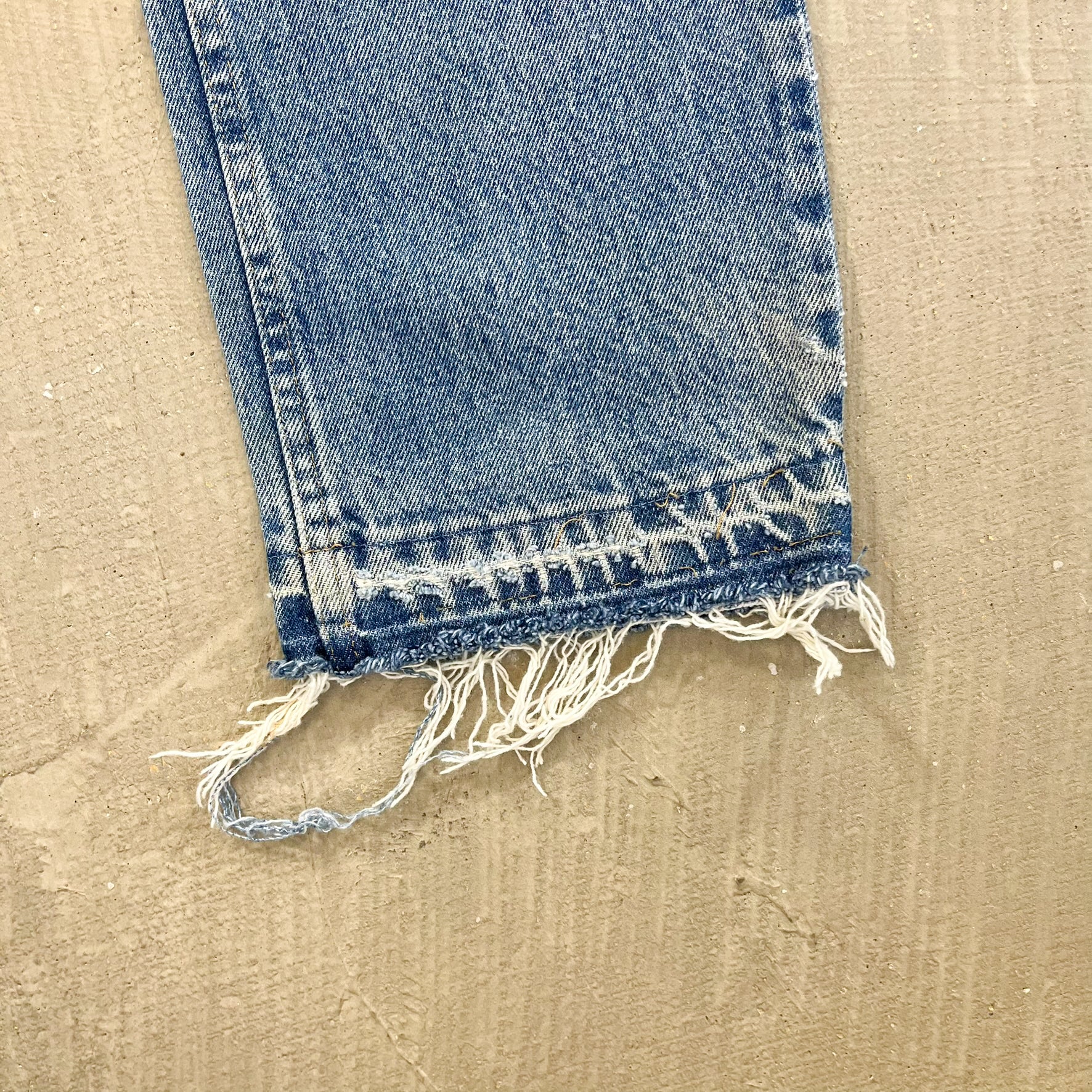 F- HOM Wrangler Flower Left Pocket Reworked Custom Jeans - Image 9