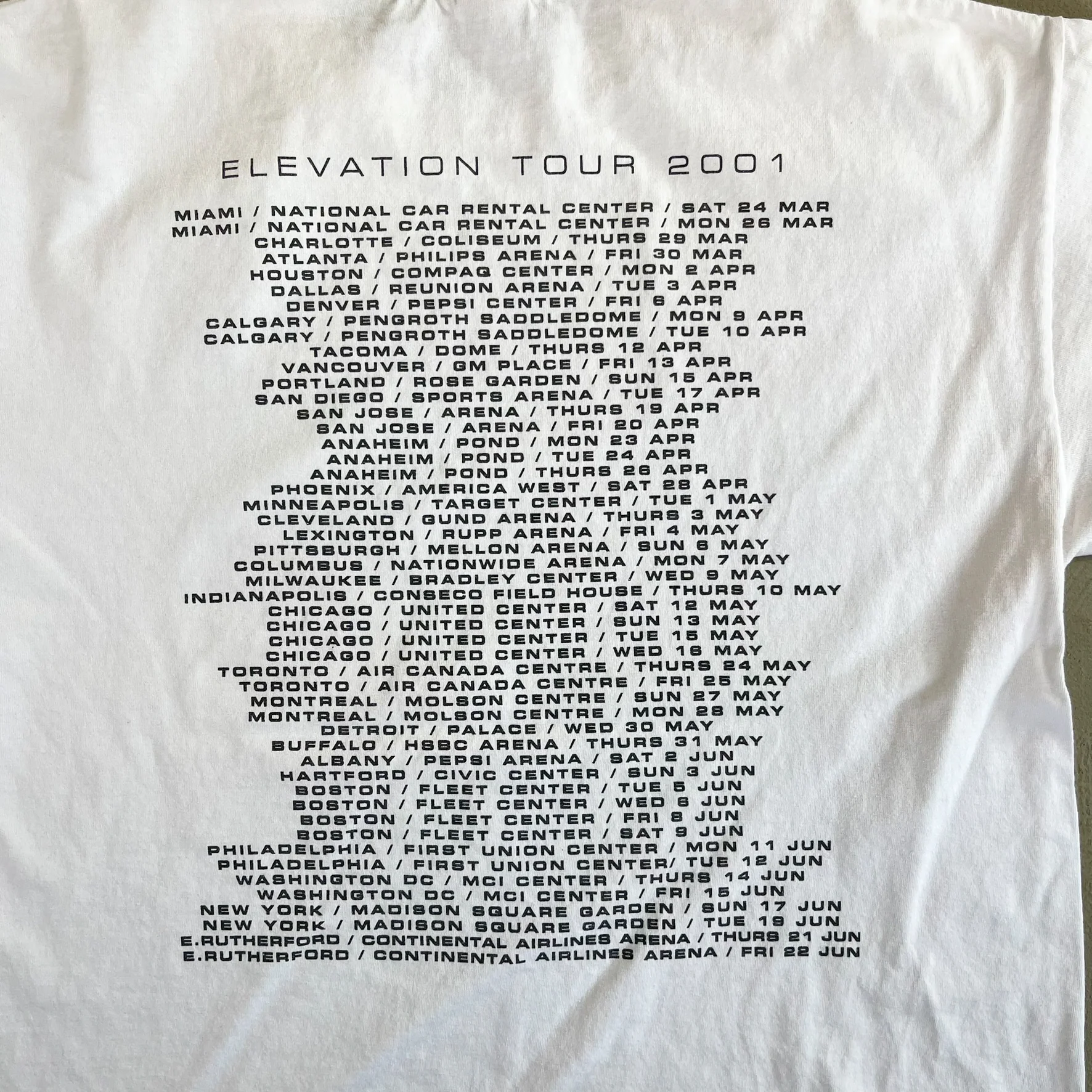 F- Vintage '01 U2 Elevation Tour Picture Tee - Image 6