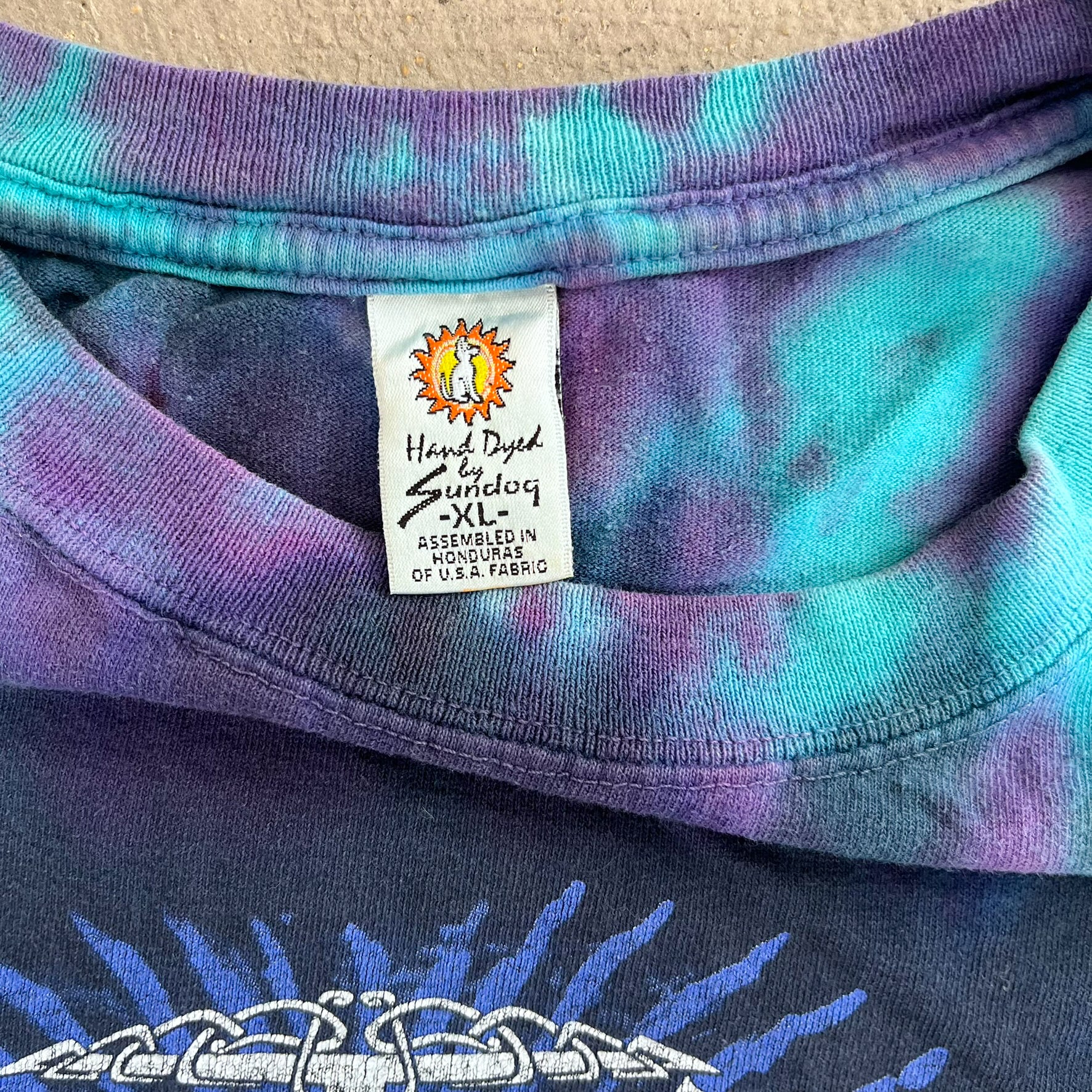 F- Vintage Santana Embrace Your Life Tie Dye Tee - Image 3