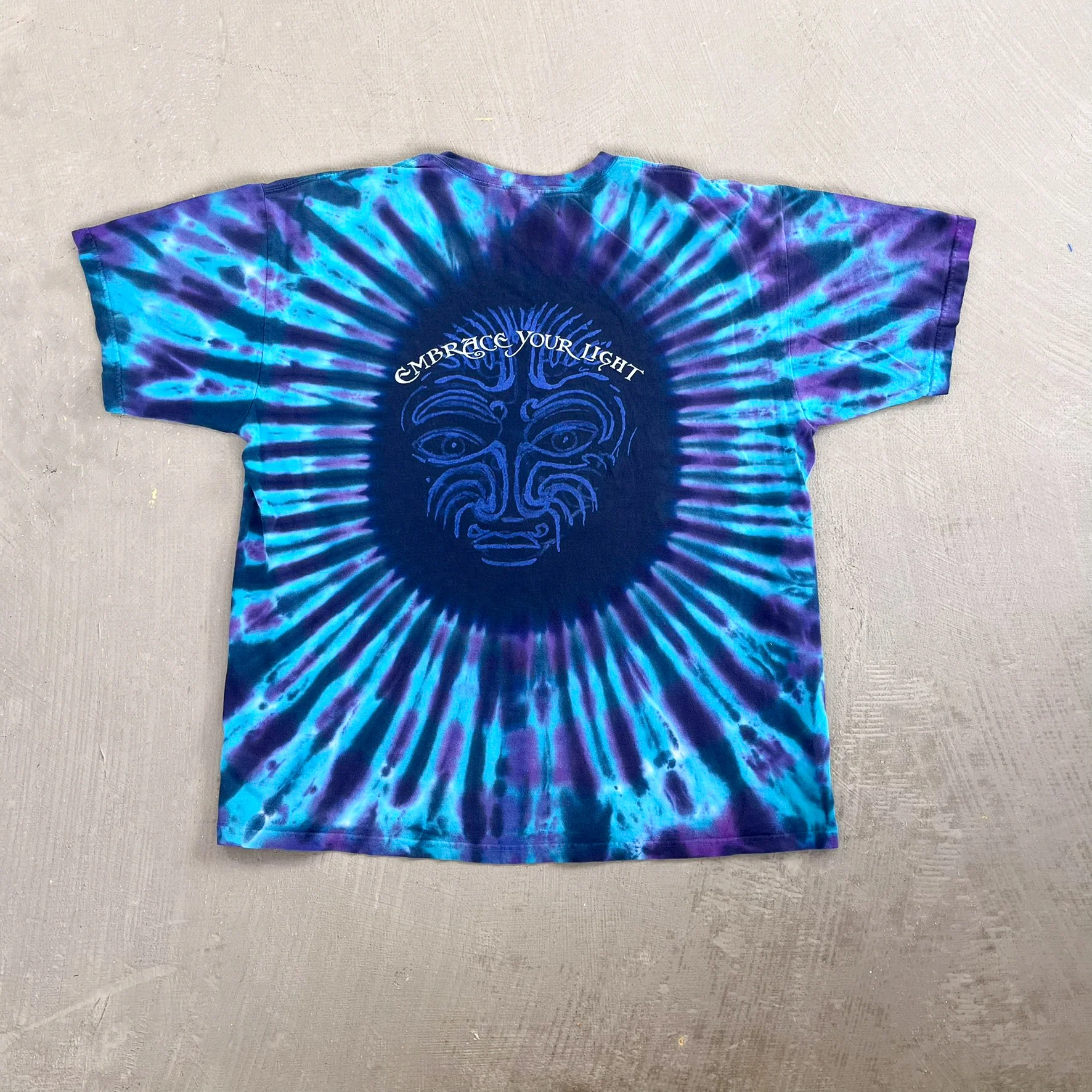 F- Vintage Santana Embrace Your Life Tie Dye Tee - Image 4