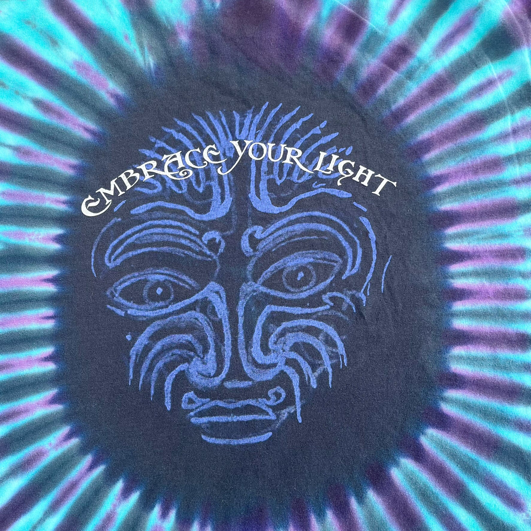 F- Vintage Santana Embrace Your Life Tie Dye Tee - Image 5