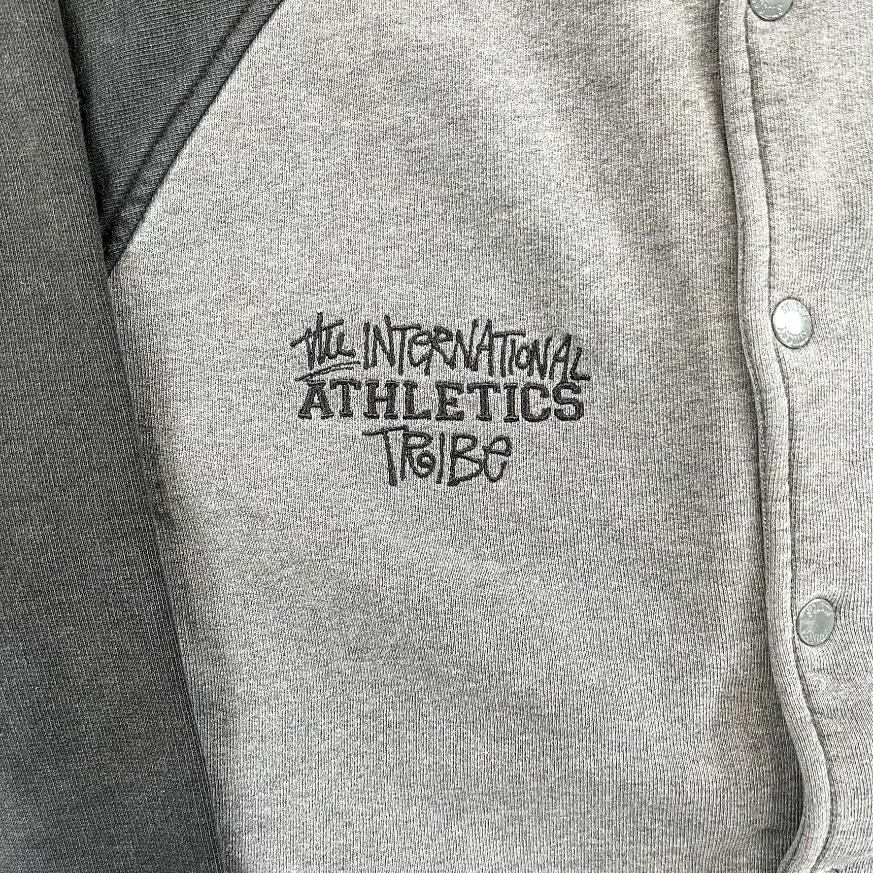 F- Vintage Stussy The International Athletics Tribe Embroidered Text Jacket - Image 3