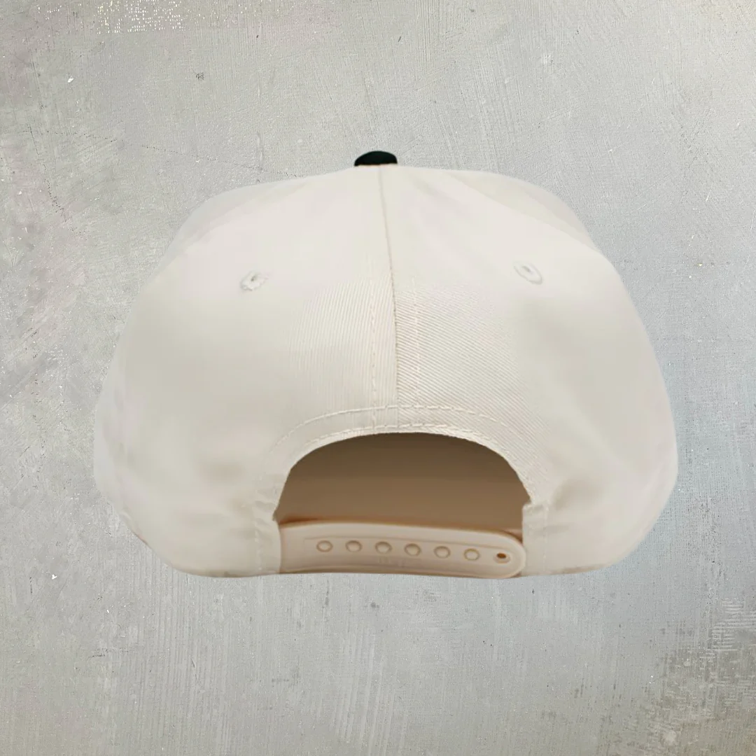 HGV Reverse Logo Natural/Green 5 Panel Snapback Hat - Image 3