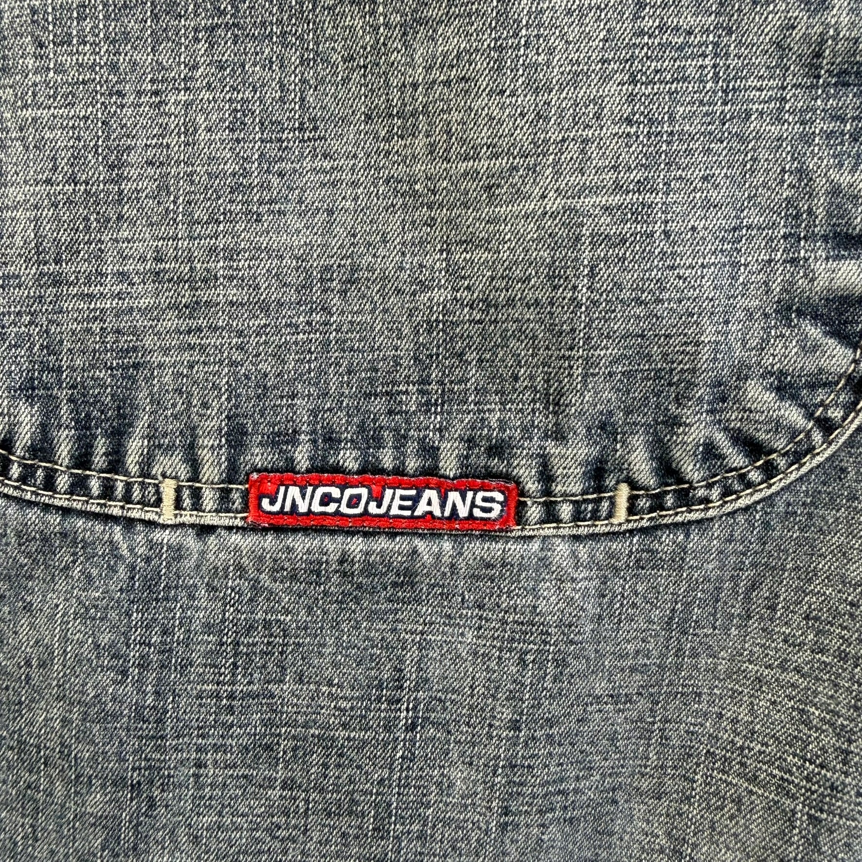 J- Vintage JNCO Embroidered 8Ball & Dragon Jorts - W42 - Image 9