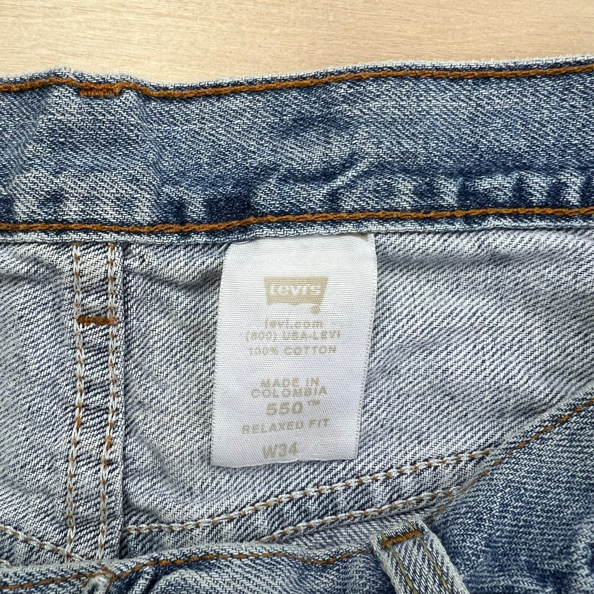 J- Vintage Levi's 569 Loose Fit Denim Jorts - W38 - Image 3