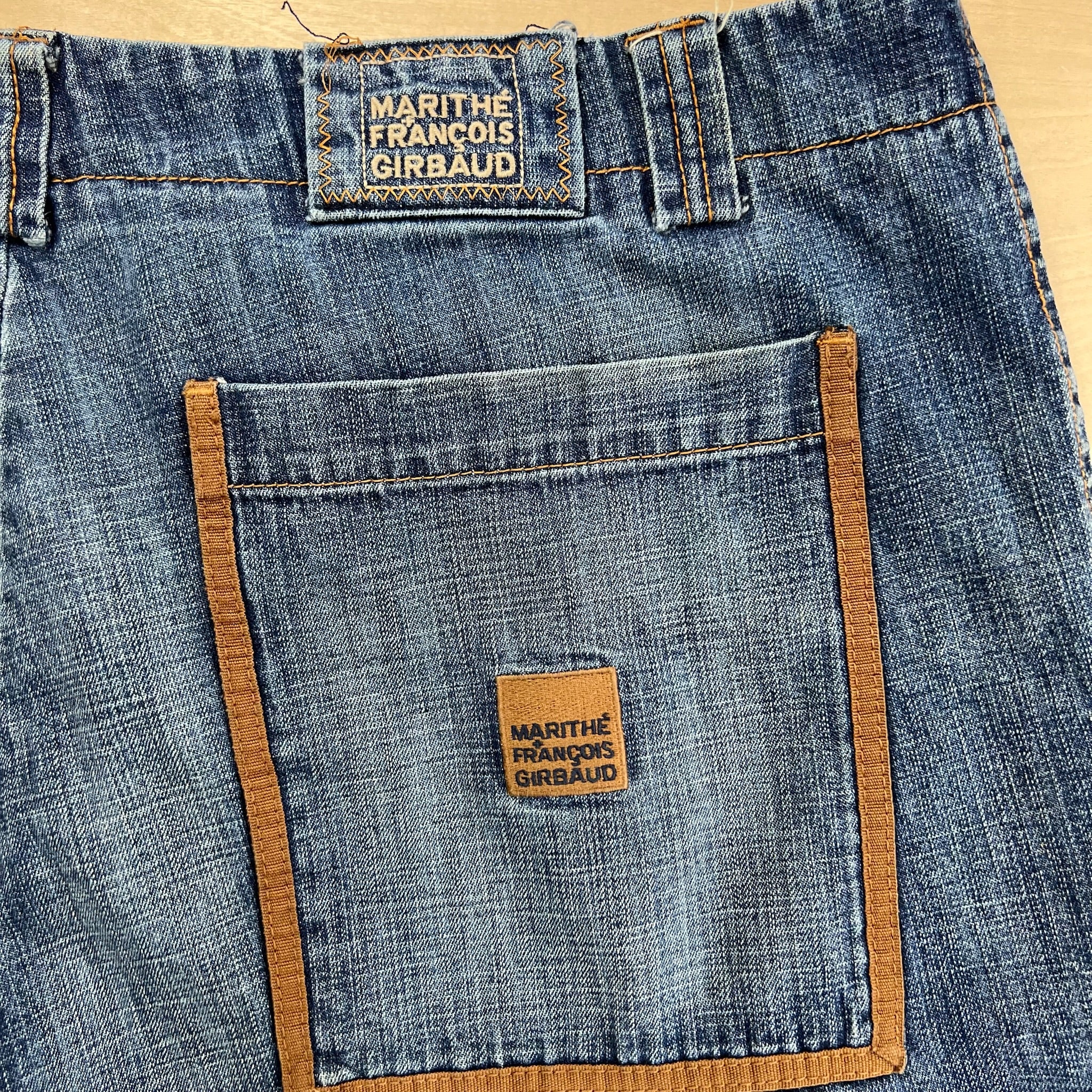 J- Vintage Marithé Francois Girbaud Denim Cargo Jorts - W38 - Image 6