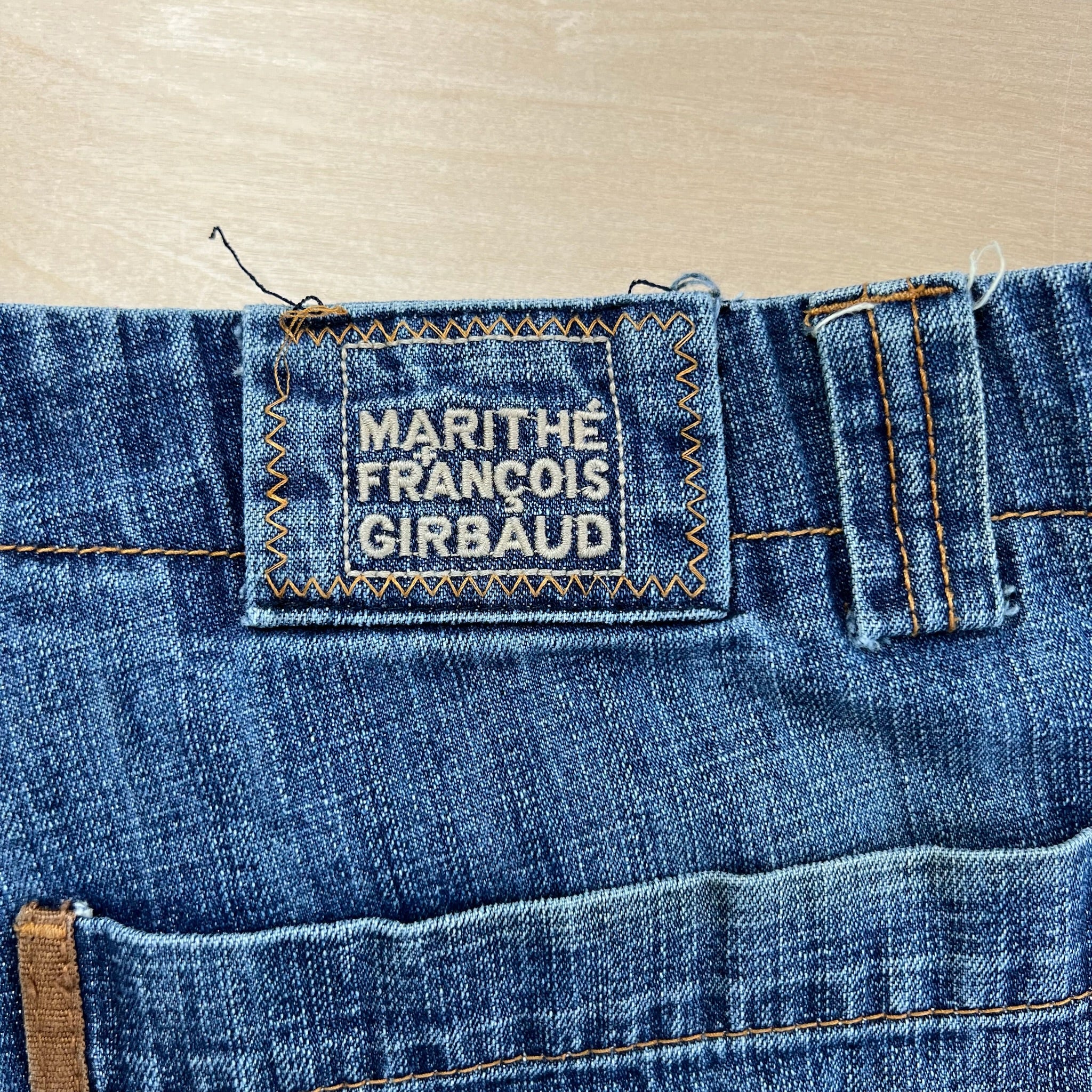 J- Vintage Marithé Francois Girbaud Denim Cargo Jorts - W38 - Image 7