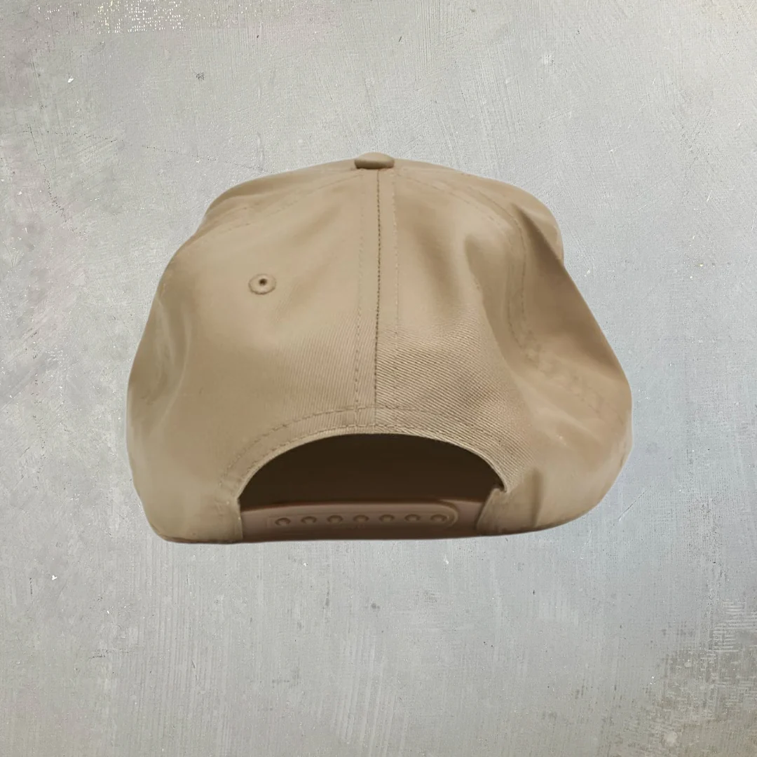 HGV Reverse Logo Tan 5 Panel Snapback Hat - Image 3